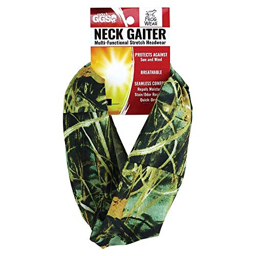Global Glove Frogwear Multifunction Garker; Use como máscara facial, bandana ou pescoço mais quente - camflagem verde