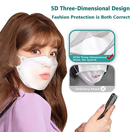 50/100pcs kf94 face_mẵsk Proteção descartável Premium 3D FISH_TYPE 4 camadas respiráveis ​​Dust-mẵsk