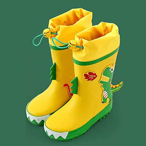 Botas de chuva impermeáveis ​​à prova d'água dos meninos de meninos de USyfakgh que iluminam sapatos