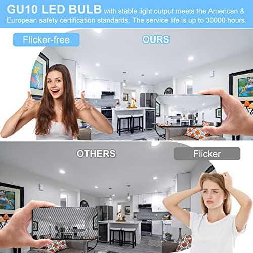 Bulbo LED de Comzler GU10, luz do dia de 5000k, equivalente a 50 watts, substituto de LED para
