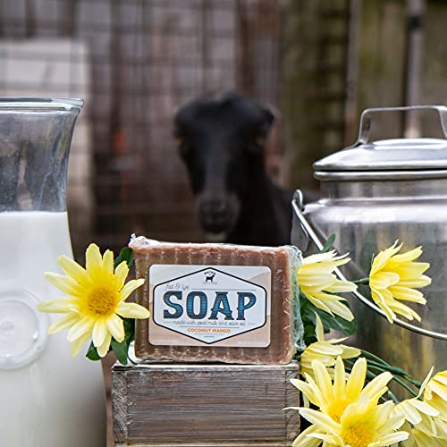 Bates Family Farm Goat Milk Bar Soap - Sabão de gordura artesanal e de lixívia para rosto e corpo, feitos nos