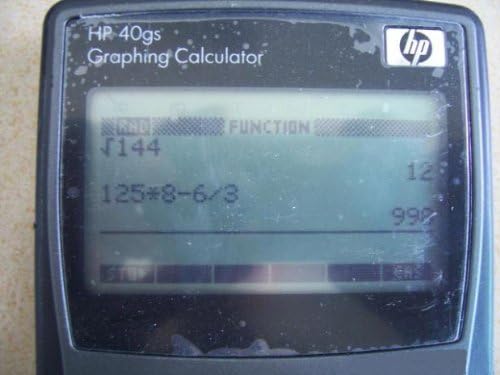 Calculadora gráfica de HP 40gs, programação, função científica