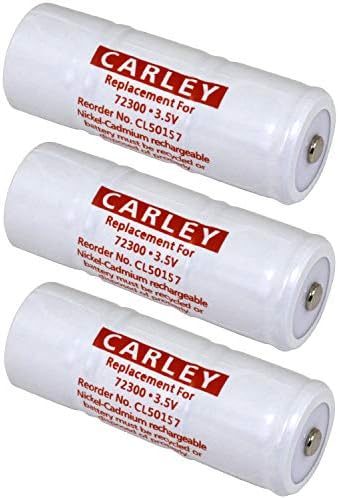 3 Lâmpadas Carley 72300 Baterias de substituição para Welch Allyn 72300 3,5V