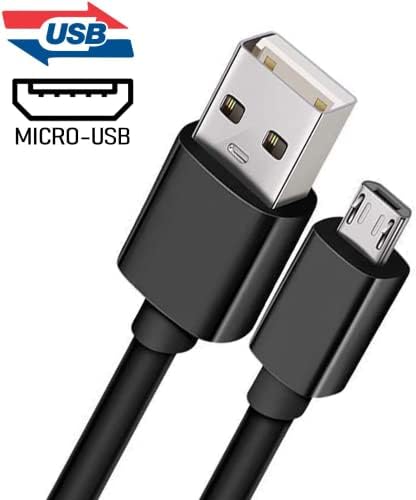 Adaptador de parede rápido adaptável Carregador micro USB para ZTE ZMAX 2 Faciado com Urbanx Micro USB Cable cabo 4ft Kit de carregamento super rápido - 2 itens - preto