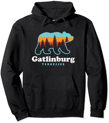 Gatlinburg Tennessee Bear Great Smoky Mountains Pullover Hoodie