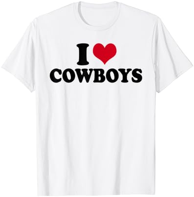 Eu amo camiseta de cowboys