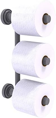 Allied Brass DT-24-3 Dottingham Collection 3 Reserve Roll Hotelet Paper Solter, Matte Gray