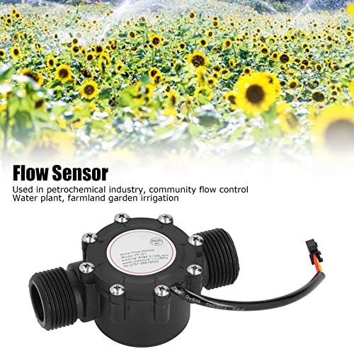 Sensor de fluxo YF-G1 fafeicy, contador de medidor de água plástico, para planta de água de controle de fluxo comunitário, com interface de rosca masculina G1in, DC5-24V, sensor de nível de líquido