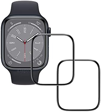 Protetor de tela para Apple Watch Series 8 45mm Relógio inteligente [2 pacote], IDAPRO Cobertura completa