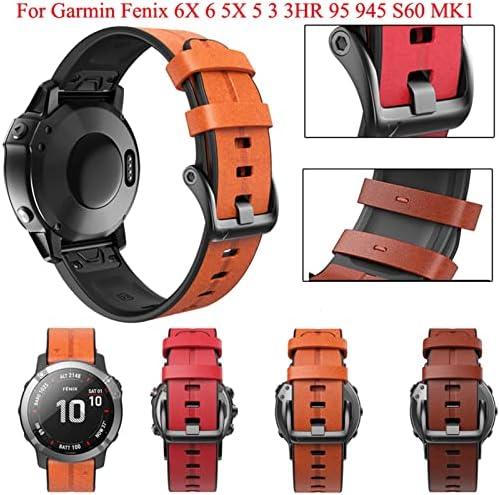 SDUTIO 26 mm Strap de faixa de relógio para Garmin Fenix ​​7 7x 6 6x 5x 5 3 3HR Forerunner 935 945