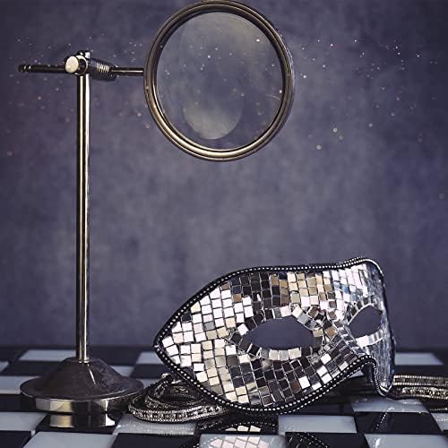 Pllieay 4320pcs prata auto adesiva Mosaico espelho telhas para artesanato, mosaico quadrado de