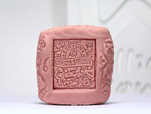 Boa sorte Stamp - Moldes artesanais de molde de molde de sabão de silicone