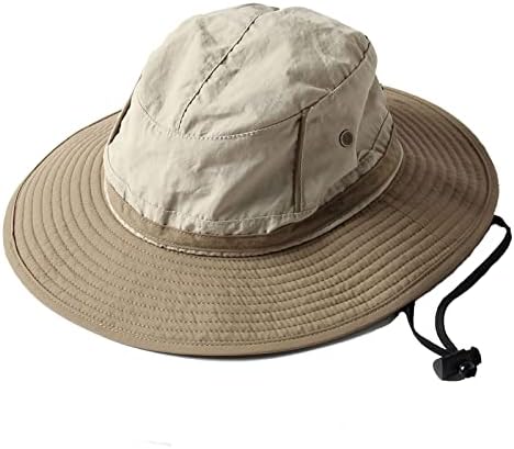 Chapéu de balde de refrigeração chapéu de sol para homens mulheres, chapéu de balde de birm largo chapéu de boonie para pescar na praia do jardim