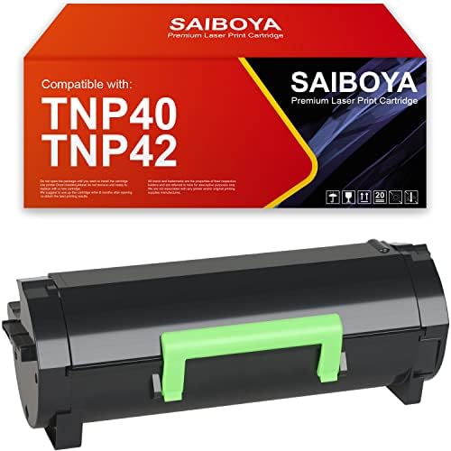 SAIBOYA Remanufaturou TNP40 TNP42 Cartucho de toner preto Compatível para Konica Minolta BizHub 4020 Printer,
