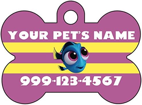 Baby Dory Custom Pet Id Dog Tag personalizado com nome e número