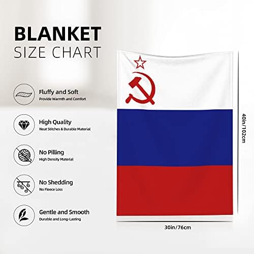 Qg zzx bandeira russa cobertor de bebê para meninos garotas de berço, cobertor de carrinho de berço
