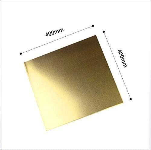 Folha de latão Huilun Folha de cobre Placa de metal espessura -largura: 400 mm Comprimento: placas de latão de 400 mm