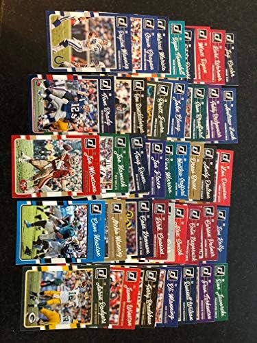 Conjunto de presentes de cartas de quarterback 40 lendário da NFL - Brady, Manning, Montana,
