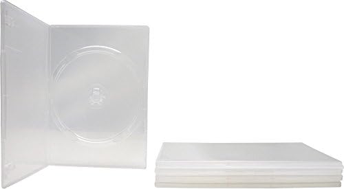 5 Caixas de substituição vazia e dvd slim transparente com embrulho em torno da manga dvbr07cl