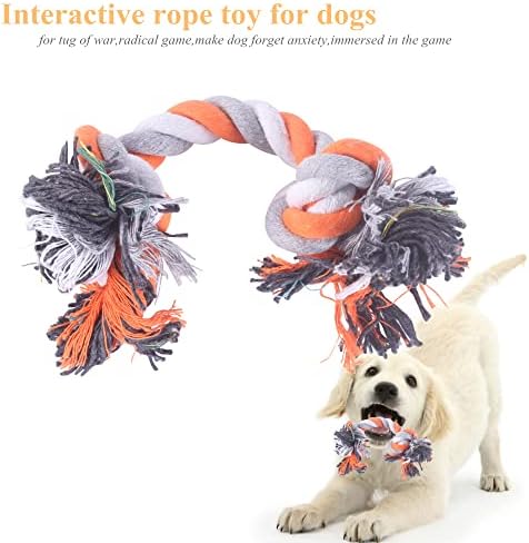 C4P 5 Pack Puppy Toys Set para animais de estimação de dentição Conjunto de mastigação para filhotes e mastigadores agressivos corda para cães