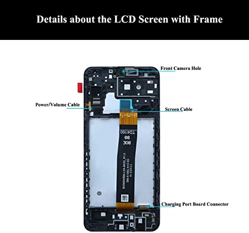 Lozop A13 5G Kit de substituição de tela LCD com quadro compatível para Samsung Galaxy A13 5G