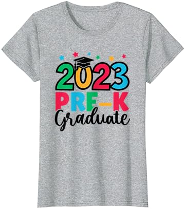 Graduação de graduação pré-escolar pré-graduação pré-graduação 2023 T-shirt do último dia de escola