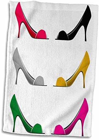 3drose Anne Marie Baugh Sapatos - Seis sapatos de salto alto, de design - toalhas