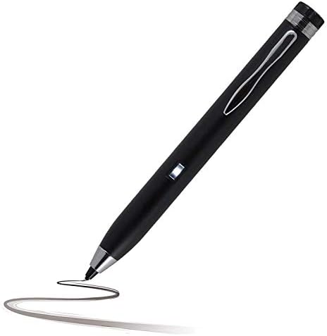 Navitech Black Mini Fine Point Digital Active Stylus Pen compatível com o Huawei Matebook D 15.6