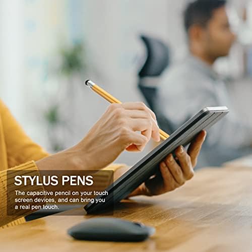 Solustre Touchscreen Laptop Screen Universal Touch caneta caneta de alta precisão Sensibilidade de alta precisão Caneta de liga de alumínio de alumínio para tablets e telefones celulares, caneta de tablet dourado
