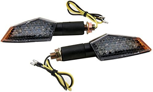 Motortogo Black Long Stem LED Motorcycle Signals Lights Lights Indicadores Blinkers compatíveis