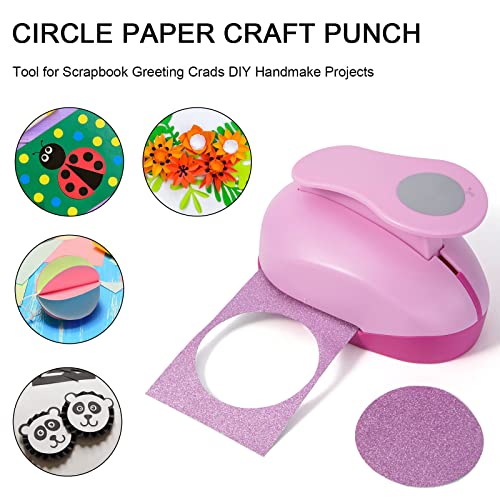 Katfort 3 polegadas Circle Punch, formas de perfuração artesanal, socos em círculo para artesanato em papel,
