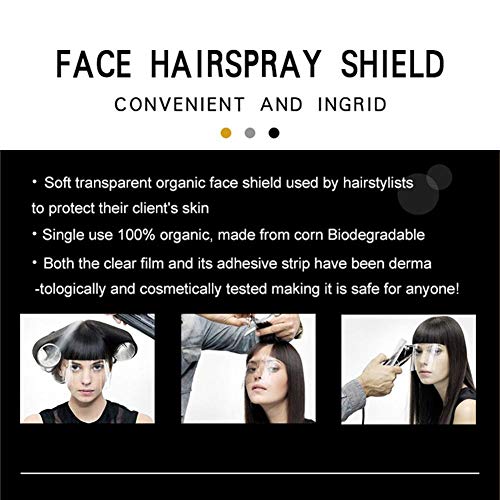 50pcs máscaras de salão de cabeleireiro descartáveis, suprimentos de barbeiro lwbtosee - escudo de face plástico transparente para corte de cabelo e coloração - proteção do rosto