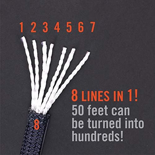 Atwood corda mfg cor alteração 550 paracord 100 pés 7 fios de nylon corda de pára-quedas de nylon fora do equipamento