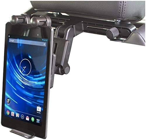 A apoio de cabeça portátil da Navitech no carro compatível com o tablet Dragon Touch 7