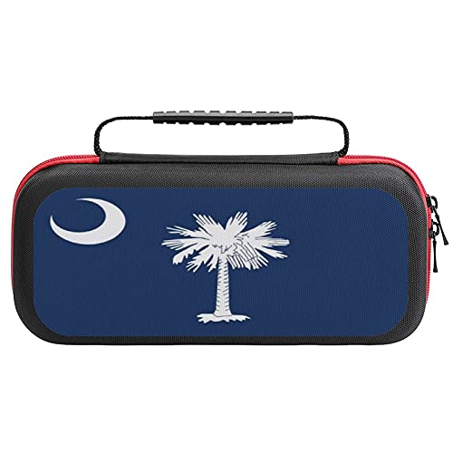 Caixa de armazenamento da bandeira do estado da Carolina do Sul para console de jogos e acessórios para troca,