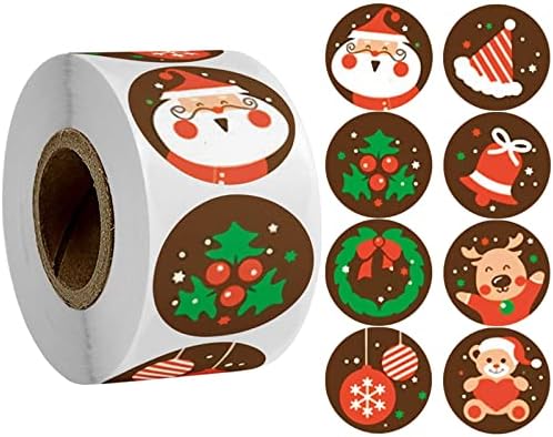 25mm Feliz Natal Diy Pacote de adesivos artesanais, agradecimento, rótulo selando adesivos de festa suprimentos
