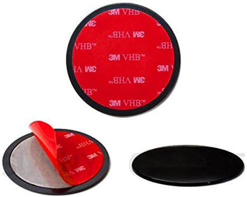 Navitech 80mm Circular Adhesive Universal Dash Disc compatível com o uso com copos de sucção de pára