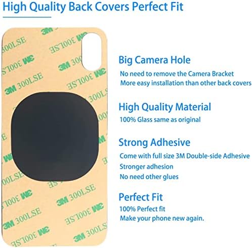 ANKECA Original Back Glass Substituição para iPhone x 5,8 polegadas Todas