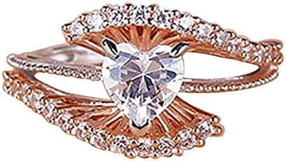 2023 Anel de diamante de ouro rosa para mulheres Ring Jewelry Gifts Anéis de moda feminina