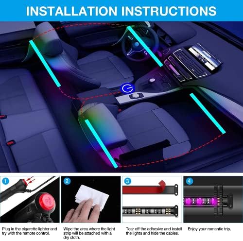 Luzes de LED para carro, CT CapeTronix Cleance Car luzes LEDs Acessórios para carros com 2 em 1
