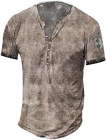 Mensual casual slim fit básico henley angustiado com manga curta/longa moda de verão blusa de camiseta confortável