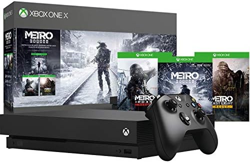 Microsoft Xbox One X Metro Saga Bundle com Red Redemption 2 + pacote de suporte vertical