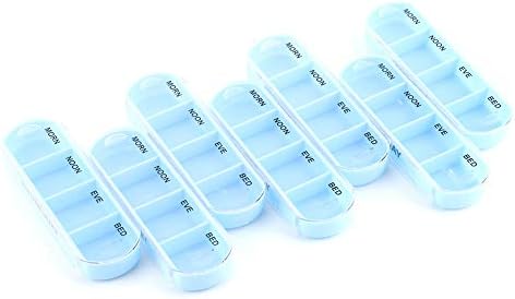 Caixa semanal da pílula 4 vezes por dia Medicina de viagem armazenamento de medicamentos de 7 dias Caixa