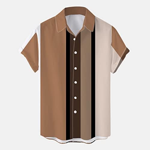 Camisetas de vestido de manga curta XILOCCER MENS Camisas de vestido não saqueadas de manga curta de manga curta para o botão de trabalho camisetas para baixo