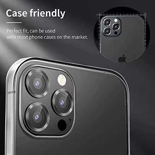 Ferilinso [3+3 pacote] para iPhone 14 Pro & iPhone 14 Pro Max Camera Lens Protetor de Hock Soft TPU Rubber