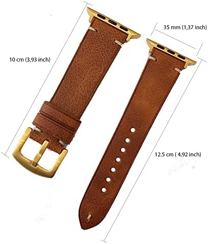 Para Apple Watch Band Leather 42 mm / 44 mm / 45 mm Se / 8/7 / 6/5 / 4/3 / 2/1 / Men Mulheres Padrão