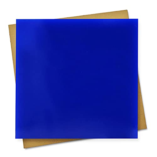 Acrílicos forjados opacos 1/8 folhas de acrílico fundido azul, 12 x 12 x .118 polegadas nominal, pacote de