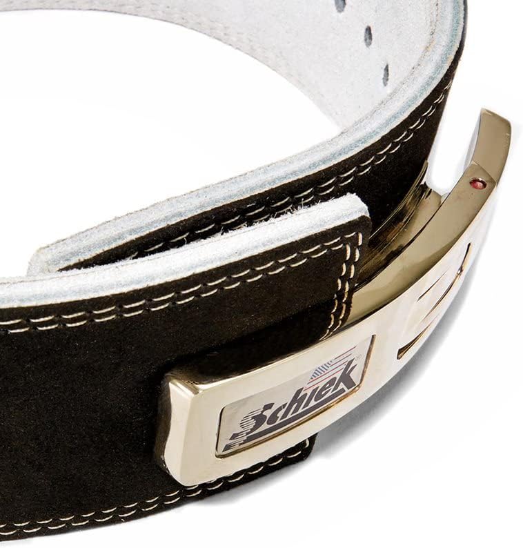 Schiek Sports 7010 Competição de alavanca Potência de levantamento de peso Cinturão de levantamento - camurça cinturões