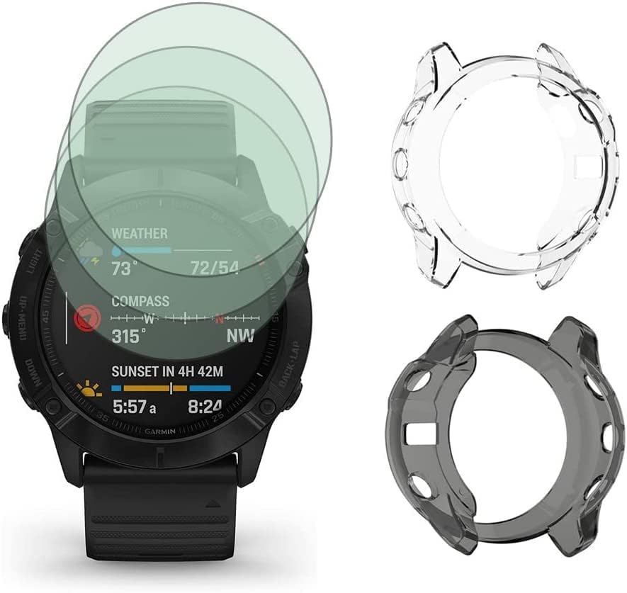 Relógio Protetor de tela Compatível para Garmin Fenix ​​6x / Fenix ​​6x Pro, filme de vidro temperado