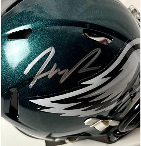 Haasan Reddick assinou/autografou a Philadelphia Eagles Mini capacete JSA - Mini capacetes autografados da NFL